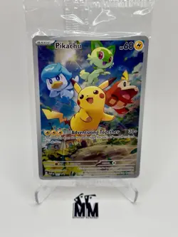 Pikachu 027 Sv: Scarlet & Violet Black Star Promo Cards Holo SEALED - Image 2