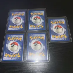 Pokemon Base Set Holos 5 Card Lot - Varying Conditions - WoTC Hits - Image 2