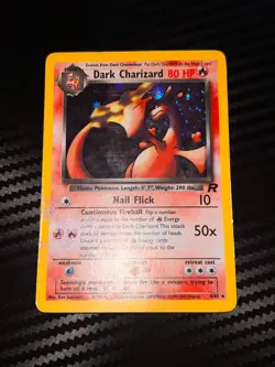 Dark Charizard 4/82 Team Rocket Holo Pokemon Vintage TCG Card - Image 1
