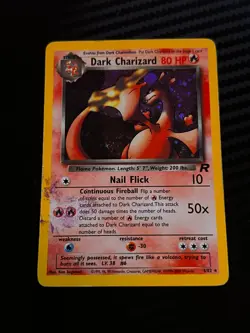 Dark Charizard 4/82 Team Rocket Holo Pokemon Vintage TCG Card - Image 2