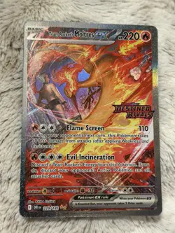 Pokemon TCG Team Rockets Moltres EX Destined Rivals Card 229/182 Stamped - Image 1