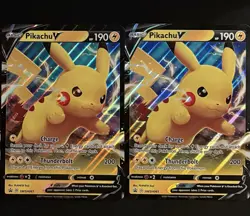 Pikachu V Jumbo Pokemon TCG SWSH061 Shining Fates 2021 Oversized Card - Image 1