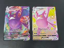 Crobat Vmax 045/072 & Shiny Promo SWSH099 Pokemon Card Lot - Image 1