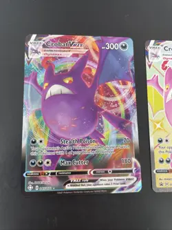 Crobat Vmax 045/072 & Shiny Promo SWSH099 Pokemon Card Lot - Image 2