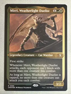 MTG / Mirri, Weatherlight Duelist / CMM / #585 / FOIL ETCHED / Rare / NM - Image 1