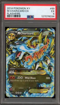Pokemon M Charizard EX XY Flashfire Holo Ultra Rare #69 PSA 5 - Image 1