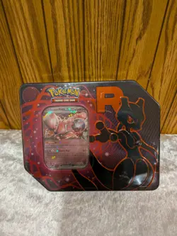 Pokemon TCG - Team Rocket - Mewtwo EX Tin - New Sealed 2025 - Pokemon Mewtwo Ex - Image 1