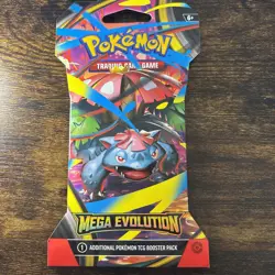 Pokemon Mega Evolution Sleeved Booster Pack Venusaur Art Factory Sealed - Image 1
