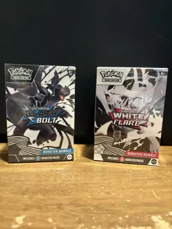 2 X Pokemon TCG Black Bolt and White Flare Booster Bundle ?Sealed? - Image 1