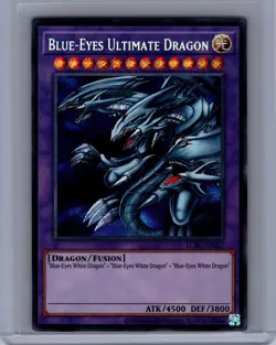 Blue-Eyes Ultimate Dragon Secret Rare Holo Yu-Gi-Oh Kaiba Legendary Collection - Image 1