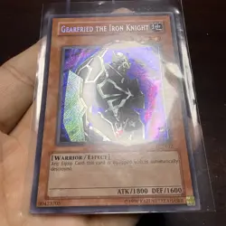 Yu-Gi-Oh! Gearfried the Iron Knight Secret Rare 2003 Collectors Tin BPT-012 - Image 2