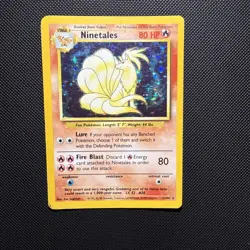 1999 Pokemon TCG Ninetales Holo Rare Card Base Set 12/102 WOTC Vintage - Image 1