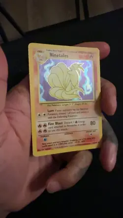 1999 Pokemon TCG Ninetales Holo Rare Card Base Set 12/102 WOTC Vintage - Image 2