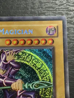 Dark Magician BPT-001 Secret Rare Yu-Gi-Oh Card Reverse Foil Misprint Played HP - Image 3