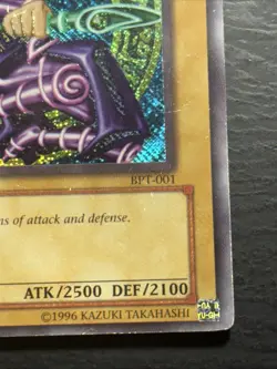 Dark Magician BPT-001 Secret Rare Yu-Gi-Oh Card Reverse Foil Misprint Played HP - Image 4