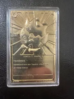 Vintage 1999 Burger King Pokemon 23K Gold Plated Togepi Trading Card - Image 3