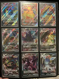 Pokemon TCG VMax 9 Card Lot Holo Rare UMBREON FLAREON VAPOREON GLACEON Fresh! - Image 1