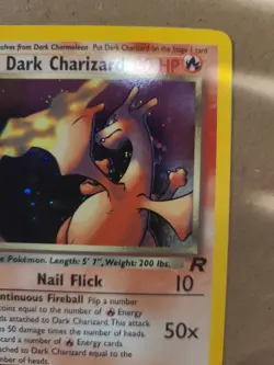 Dark Charizard - 4/82 Holo Rare - Team Rocket Pokemon TCG Card Vintage - Image 4