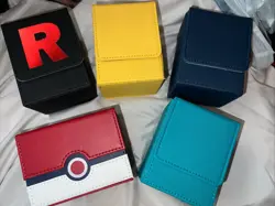Pokemon TCG Small Storage Boxes Some Filled With Bulk Cards - Image 1