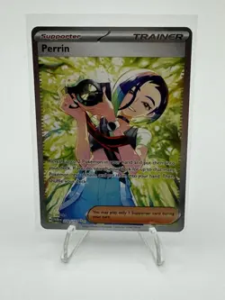 Pokemon TCG Perrin Card 220/167 Twilight Masquerade Special Illustration Rare - Image 5