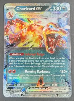 Charizard EX NM 54/91 Near Mint Pokemon TCG Paldean Fates English Card - Image 1
