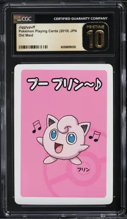2019 Pokemon Japanese Playing Cards Old Maid Jigglypuff CGC 10 PRISTINE - Image 1
