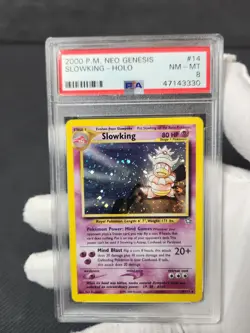 2000 Pokemon Neo Genesis Slowking Holo #14 PSA 8 Near Mint Graded Pokemon Card - Image 5