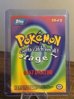 Pokemon Cards TOPPS Card DRATINI #147 Rare TCG HP - Image 2