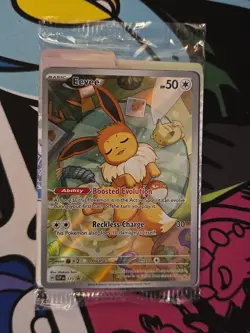 Pokemon TCG Eevee - 173 SVP Prismatic Evolutions ETB Promo Card Pack SEALED - Image 1