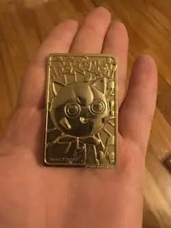 Jigglypuff #39 - Pokemon Burger King 1999 Gold Plated Trading Card - Image 2