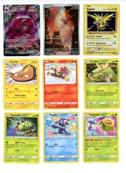 Pokemon Error Cards from Sword & Shield Sun & Moon Miscut Crimp Holo Bleed - Image 1