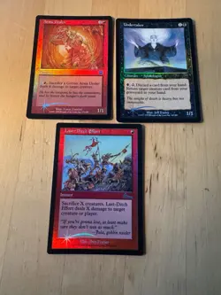 MTG Magic: the Gathering Foil Card Lot (3 ) Undertaker Arms Dealer Last Ditch MT - Image 1