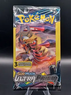 Pokemon Sun & Moon Ultra Prism Giratina Art Mini Booster Pack 1 Pack 3 Cards - Image 1