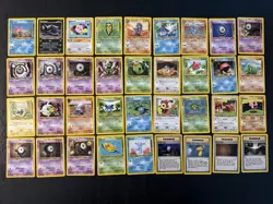 Neo Discovery 36 Card Vintage WOTC Pokemon Card Lot (Mostly MP, No Duplicates) - Image 1