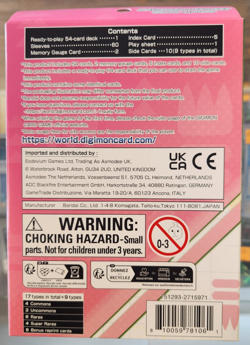 Digimon Card Game Advanced Deck Set Double Typhoon *New/Sealed* ST17 - Image 2