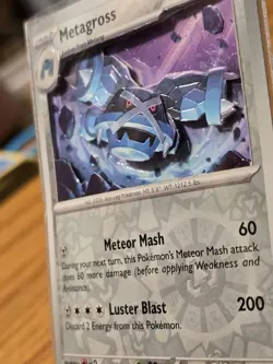 Metagross 115/162 3D Handmade Pokemon Card Art Sv5: Temporal Forces Reverse Holo - Image 1