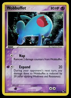 Pokemon Card - Wobbuffet Pop Series 4 16/17 Holo Rare - Image 1