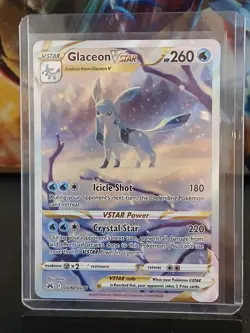 Glaceon VSTAR GG40/GG70 Crown Zenith: Galarian Gallery Pokemon Card - Image 2