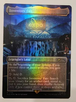 Mtg Secret Lair Inventors' Fair NM Rainbow Foil - Image 1