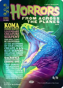1 x RAINBOW FOIL Koma, Cosmos Serpent NM Foil Secret Lair 1765 MTG - Image 1