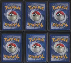 1999 Pokemon Base Set (x6 LOT) SQUIRTLE CHARMANDER BULBASAUR + EVOLUTIONS BW6 - Image 2