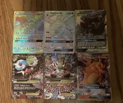 Pokemon Card Lot Of 6 Rarer Cards, Rainbow And Tag Teams - Image 2