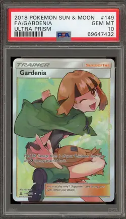 Pokemon Gardenia Ultra Prism Full Art #149 PSA 10 Gem Mint - Image 1