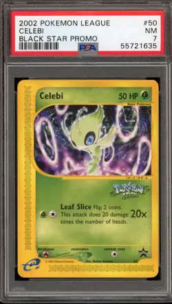 Pokemon Celebi 4 Ever Movie League Black Star Promo #50 PSA 7 - Image 1