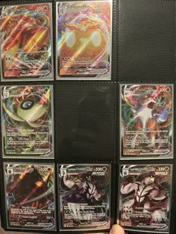 Pokemon TCG VMax 7 Card Lot Holo Rare CELEBI BLAZIKEN CINDERACE COALOSSAL Fresh! - Image 1
