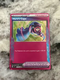 Pokemon TCG Hero's Cape 152/162 Temporal Forces ACE SPEC Holo - Image 1