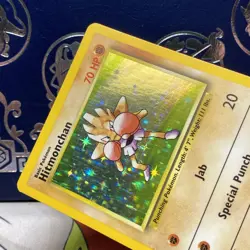 Hitmonchan Base Set Holo Unlimited Rare Pokemon TCG Card 7/102 MP - Image 4