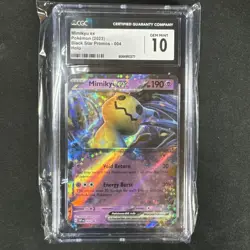 2023 Pokemon Mimikyu ex #004 - SV Black Star Promo - CGC 10 Gem Mint - Image 1