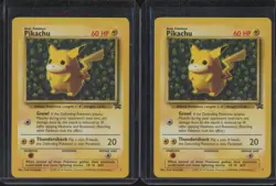 1999 Pokemon Game (x2 LOT) PIKACHU #1 Black Star League Promo MP BW6 - Image 1
