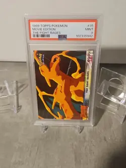 1999 TOPPS POKEMON THE MOVIE EDITION THE FIGHT RAGES #35 MOVIE EDITION PSA 9 - Image 2
